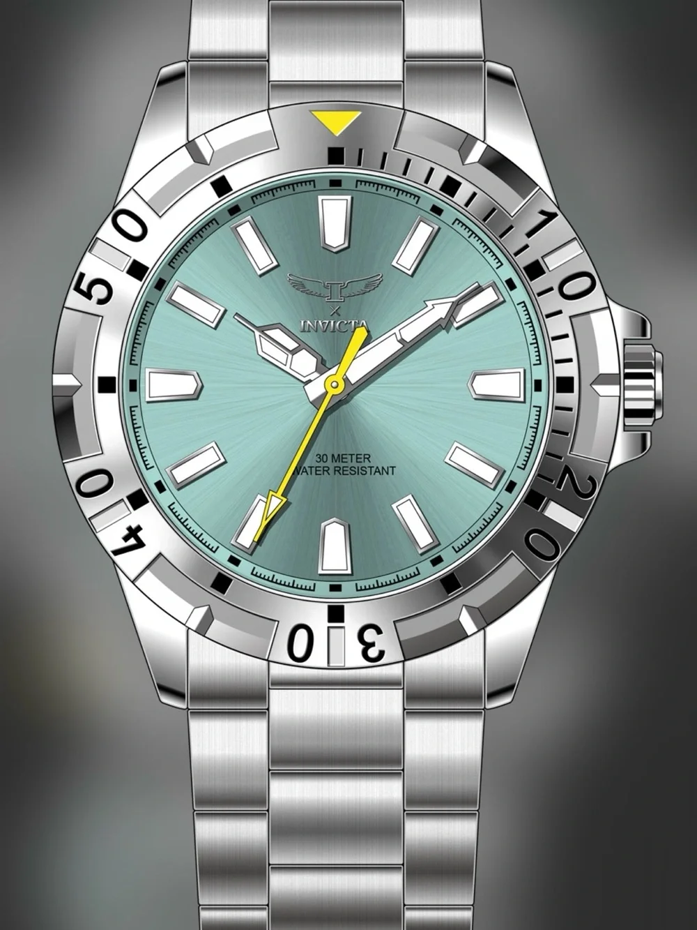 70051 - Invicta Specialty Men 42Mm Metal Silver Light Blue Dial Mg68 Quartz